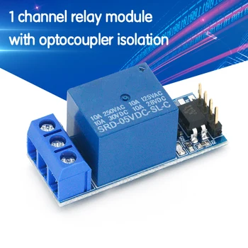 One 1 kanalo relinis modulis, su optocoupler izoliacija, visiškai suderinama su 3.3 V ir 5V Signalas, relės kontrolės