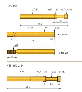 Originalaus Zondo HSS-150 306 400 A5002H aukštos srovės zondas esamą pin HSS 150 serija