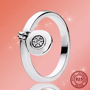 Originalus 925 Sterlingas Sidabro Visos Žiedas Išskirtinį Spynos, Lyginimo Visos Žiedas Moterims Vestuves Dovanų Bižuterijos