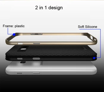Originalus iPaky Hibridinių Padengti Case For Samsung Galaxy A3 A5 A7 2017 Slim Šarvai Raštas Korpuso Rėmelis + Silikono A520F A720F A320F
