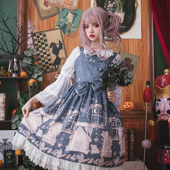 Originalus Lolita Dress Saldus ir Mielas Kasdien Saldus Princesė Suknelė Lolita Dress Tik Suspender Suknelė