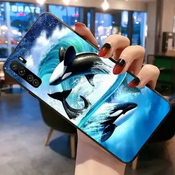 Orka Orka, Akvarelė Telefoną Atveju Huawei P20 30 P40 lite E Pro Mate 30 20 Pro P Smart 2020 