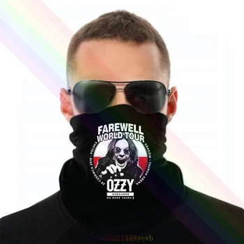 Ozzy Osbourne Atsisveikinimo World Tour Logotipu Klasikinės Juodos Spalvos Lankelis Šalikas Bandana Kaklo Šilčiau Unisex