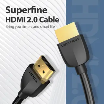 Paj HDMI Kabelis, HDMI į HDMI 2.0 HDR 4K@60Hz už Splitter Extender 1080P 3D Kabelis PS4 HDTV Projektorius 1m 2m 3m Kabelis HDMI