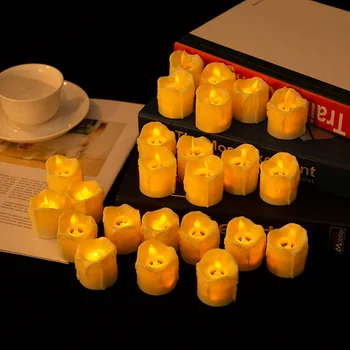 Pakuotėje 6 Flameless LED Sūpynės, Žvakės,Šilta Balta Šviesa, baterijomis, Juda Viko Šokių Liepsna Dekoratyvinės Žvakės