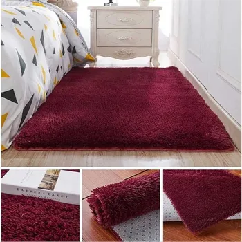 Paprasta šiuolaikinės šilko, vilnos kiliminė danga sustorėjimas kambarį pagalvėlių, žurnalinis staliukas, miegamojo kilimėlis lovos antklodė sofos, kilimas jogos kilimėlio