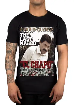 Paskutinis Narkotikų Jaoquin El Chapo Guzman Grafinis T-Shirt Narkotikų magnatą Meksikos Kalėjimo Cool Atsitiktinis pasididžiavimas marškinėliai vyrams Unisex Naujas