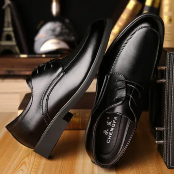 Pavasario 2020 nauji vyriški klasikiniai verslo odiniai batai natūralios odos atsitiktinis minkšto dugno suknelė, batai FE-17