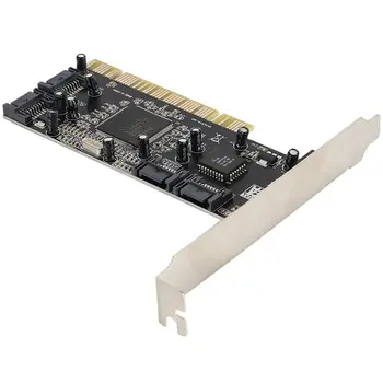 PCI 4 Vidaus SATA Prievado RAID Kortelės 1.5 Gbps Sil3114 Chipset RAID Valdiklio Kortelė, Kompiuterio Komponentų