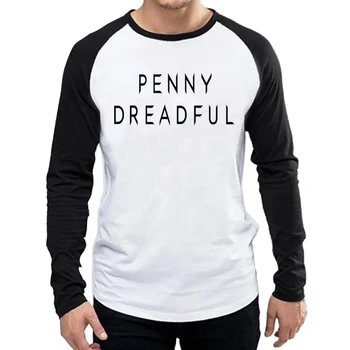 Penny Bjauru Marškinėliai ilgomis Rankovėmis Mens Penny Bjauru Logo T Shirt Viršūnes Tees marškinėlius Baltos Spalvos, Visas Rankovės Animacinių filmų T-shirt