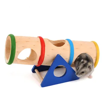 Pet Smulkių Gyvūnų žaidimų Aikštelė - Medinės Slenksčius Žaislas, skirtas Nedidelių Gyvūnų Nykštukė Žiurkėno ir Pelės