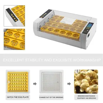 Ping 24 Kiaušinių Inkubatorius Didelės Talpos Mažų Įranga, Namų ūkio Paukščių Kiaušinius, Žąsų, Putpelių Vištienos Hatcher Mašina