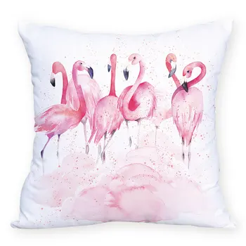 Pink Flamingo Užvalkalas Dekoro Lova Nuolaida Padengti Pagalvėlė Botanikos Geometirc Laišką Pagalvę Apdailos Sofa Individualų