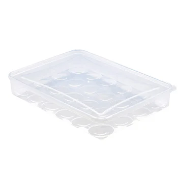 Plastikiniai 24 Tinklus Namų Virtuvės Šaldytuvas Kiaušinių Laikymo Dėžutė Turėtojas Konteinerių Atveju