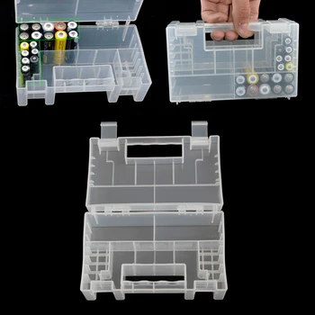 Plastikinis korpusas/Organizatorius/Laikiklis/Konteinerių Baterijos Laikymo Dėžutė AAA 9V Baterija R9JB
