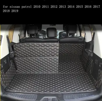 Pluošto, odos, automobilio bagažo skyriaus kilimėlis nissan patrol 2010 2011 2012 2013 2016 2017 2018 2019 Armada Y62