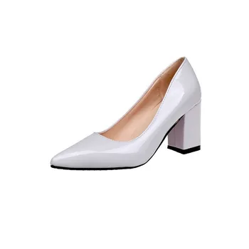Plus Size 33-43 Moterų Bateliai Aukštas Aukštakulniai Bateliai Moteris Siurbliai, Seksualus Pažymėjo Tne Seklių Slip-on Šalies Batų Zapatos De Mujer 2020 m.