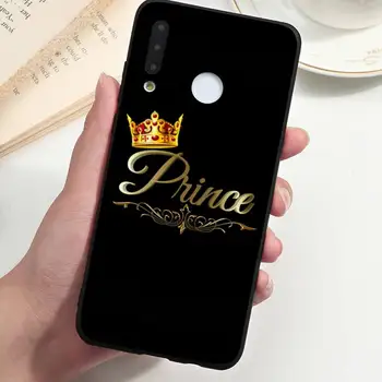 Pora Aukso Karalius ir Karalienė Telefoną Atveju Huawei Honor 7C, 7A 8X 8A 9 10 10i Lite 20 NOVA 3i 3e