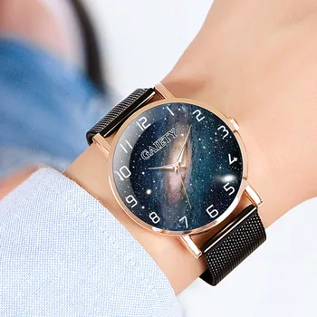 Prabanga Lady Nerūdijančio Plieno Tinklelio Diržo Žiūrėti Analoginę Visatos Kvarco Žiūrėti часы женские 2021 NAUJAS Mados Juoda Klasikiniai Laikrodžiai