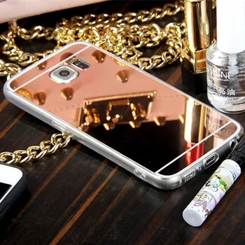 Prabanga Metalinių Lynų Veidrodis Triušio Kailio Kamuolys Case Cover For Samsung Galaxy S3 Atveju Padengti
