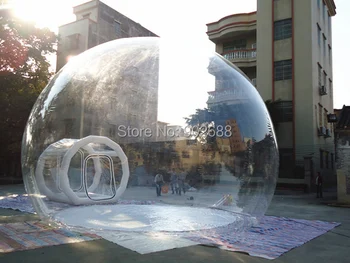 Prabanga pripučiamas burbulas palapinių miestelyje, lauko 4 sezono palapinė gamyklos kaina ir nemokamas pristatymas