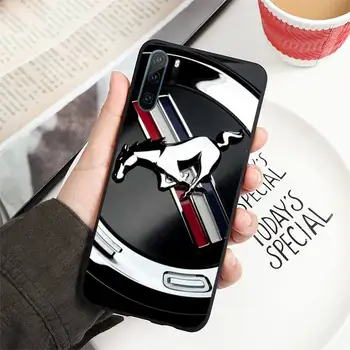 Prabangių Automobilių markės Mustang Telefoną Atveju Huawei honor Mate P 9 10 20 30 40 Pro 10i 7 8 x Lite nova 5t