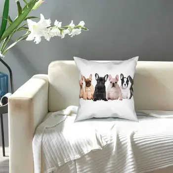 Prancūzų Buldogas Aikštėje Pagalvės Užvalkalą Dekoratyvinės Pagalvės Šunų Mylėtojas Mielas Gyvūnų Nuostabus Pillowcover Namų Dekoro