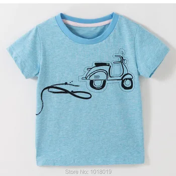Prekės 1-7Y Vaikiški marškinėliai Bebe Berniukai Viršūnes, Medvilnės marškinėliai Blue Tees Berniuko Drabužiai Vaikams Laisvalaikio Vaikams, apatinis trikotažas Vasaros 2020 m.