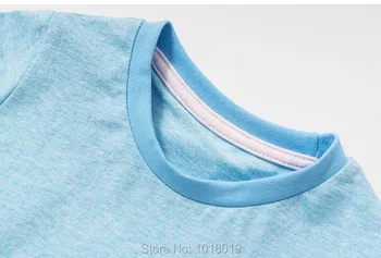 Prekės 1-7Y Vaikiški marškinėliai Bebe Berniukai Viršūnes, Medvilnės marškinėliai Blue Tees Berniuko Drabužiai Vaikams Laisvalaikio Vaikams, apatinis trikotažas Vasaros 2020 m.
