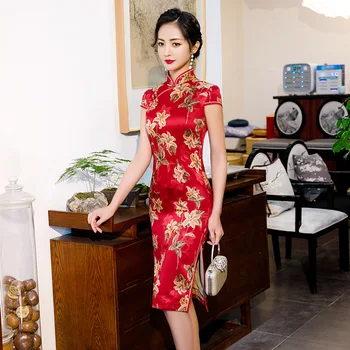 Qipao Kinų Suknelė 16Colors Derliaus Moterų Cheongsam Elegantiškas Tradicinių Kostiumų Mados Šiuolaikinės Vestiods