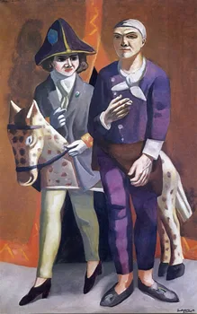Rankų darbo aliejaus tapybai reprodukcijai ant lino drobės aukštos kokybės profesionalus menininkas,kad menininkas-ir-jo-žmona-1925 m.