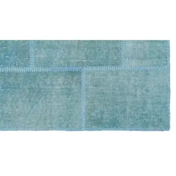 Rankų darbo Blue Vintage Overdyed Kratinys Plotas Kilimas 080x150 Cm-2'7