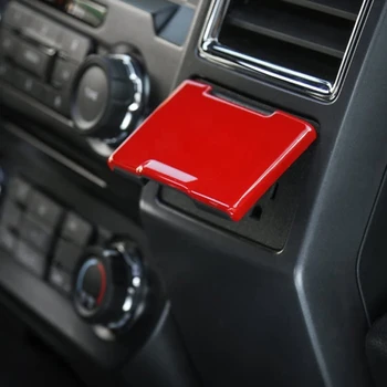 Raudona ABS Automobilio Salono Elektros Energijos Tiekimo Lizdas Padažas Plug Cigarų Žiebtuvėlio Dangtelio Lipdukas 