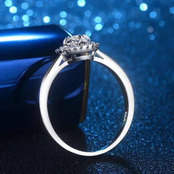 Raundas gėlių Vestuvinį Žiedą, Moterims, Mikro-inkrustacijos Modeliavimas gręžimo Žiedas Papuošalai Gimtadienio Dalyvavimas Meilės Žiedas gimtadienio dovana