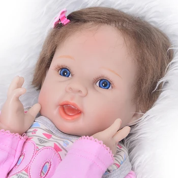 Reborn lėles mergaitėms 22inch 55cm silikono reborn baby lėlės bebe originalus atgimsta menina bonecas žaisti namas, žaislų, dovanų