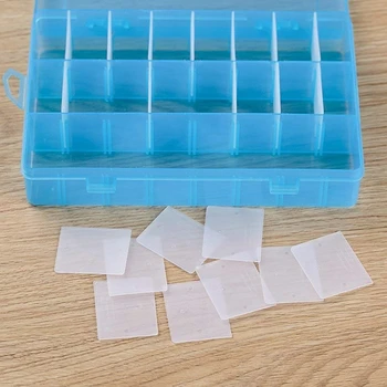 Reguliuojamas 24 Skyrelio Lizdą, Plastikiniai Amatų Laikymo Dėžutė Papuošalų Įrankis Konteinerių Organizatorius Mėlyna