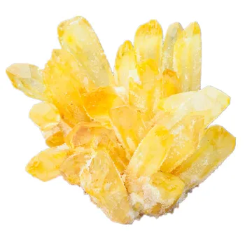 Retas gamtos gražios geltonos kvarco kristalo kolekcijos egzemplioriai natūralus kvarco kristalų ir mineralų grupes