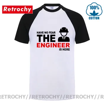 Retrochy Vasaros Mados nebijok Inžinierius yra čia, Marškinėliai Vyrams trumpomis Rankovėmis Medvilnės Inžinierius T Marškinėliai Vyrams Camiseta T-shirt