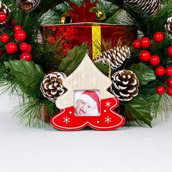 Roamantic Kalėdų Nuotraukų Rėmelis Pakabukas Kalėdų Eglutės Kabantys Papuošalai Naujųjų Metų Namų Puošybai Amatų Vaikai, Medienos Foto Rėmelis
