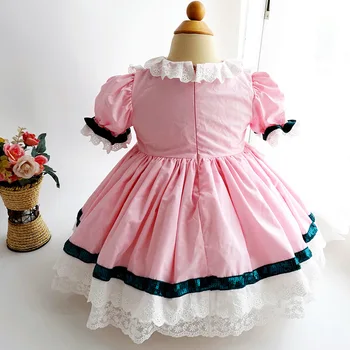 Rudenį Vaikų Drabužių Baby Girl Ispanija Vaikų Marškinėliai Mergina Suknelė ilgomis Rankovėmis Lolita Girls 