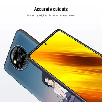 Sasuke Naruto Anime Silikono Atveju Xiaomi Mi 11 Poco X3 NFC 10T Pro 10 Pastaba Lite 9T CC9 9 8 A2 M3 Minkštas Telefono Dangtelį 