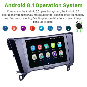 Seicane Android 9.1 Automobilio Multimedijos Grotuvas GPS Navigacija Radijo 9 colių Nissan X-Trail 2013 Paramos DVR PSSS DAB+