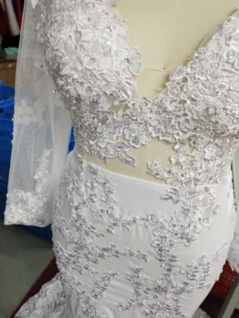 Seksualus Afrikos arabų Undinė Suknelės V Kaklo Žalia Prom Vakare Gown 2021 Aplikacijos Moteris Ilgai Oficialų Šalis Suknelės 3D Gėlių Traukinys