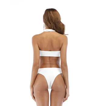 Seksualus Tvarstis Bikini Moterims Stebėjimo Bandeau Push Up Tvarstis Bikini Nustatyti maudymosi Kostiumėliai Paplūdimio S-XL