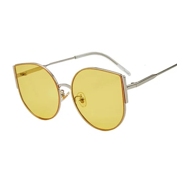 Sgyouwant Naujas Atvykti Big Cat Eye Akiniai nuo saulės Moterims Prekės ženklo Dizaineris Retro Moterų Saulės Akiniai Moterų Oculos De Sol Feminino UV400