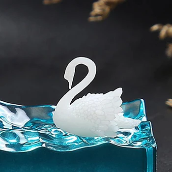 Silikono Kiaušinių Pelėsių, UV Epoksidinės Dervos Pelėsių Swan Užpildas Dekoratyvinis Amatų Papuošalai Priėmimo 