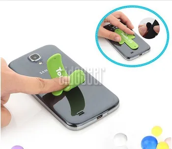 Silikono Touch U Formos Stovas Piršto Žiedai Mini Nešiojamas Telefono Turėtojas 