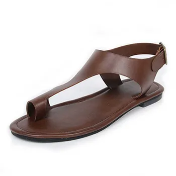 Smirnova 2020 didelis dydis 28-52 moterų sandalai pu sagtis vasarą romoje sandalai paprastas flip flops patogus atsitiktinis butas batai moteris