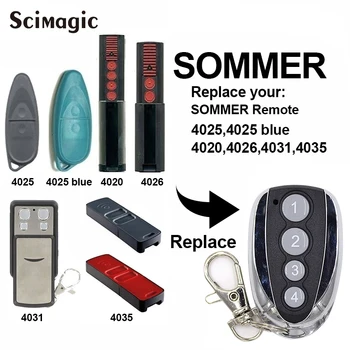 Sommer 4020 ir 4026 Nuotolinio Valdymo Pulteliu Vartų Raktas Fob SOMMER 868MHz garažo durų atidarytuvas Naujas 2020 m.