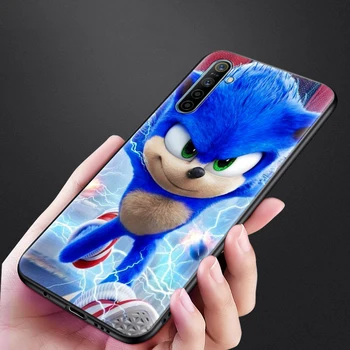 Sonic the Hedgehog Atveju Realme XT 5 5Pro 5i 6 6S X50 C3i 6i Indija C12-C15 C3 C11 7 7i Rro X2 X3 X7 Telefono Apvalkalas